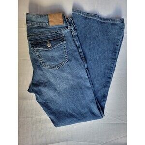 Aeropostale  Low Rise Flare Jeans Women's 10 R Blue Stretch Denim Boot cut